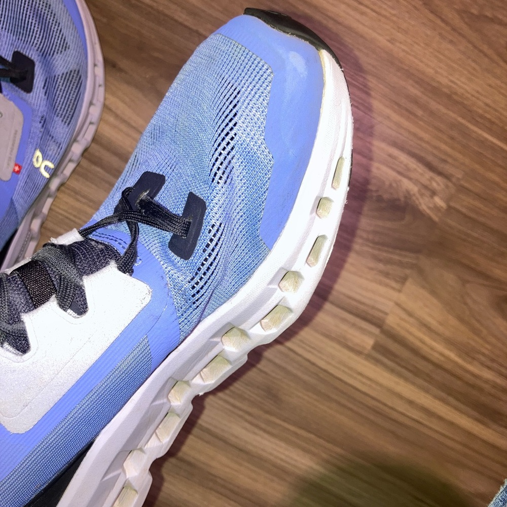 On Cloudstratus Shoes Women Size 9 Blue Running Helion CloudTec Sneakers - Picture 12 of 16